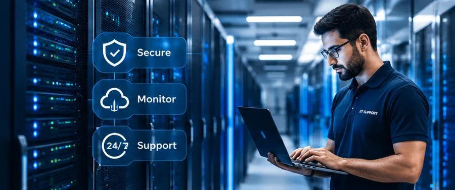 Network dashboard protected by a security shield